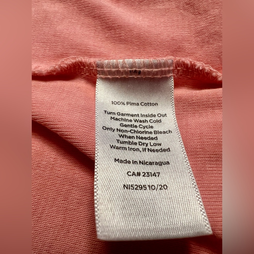 Talbots Coral Long Sleeve Women's Top - Picture 5 of 7